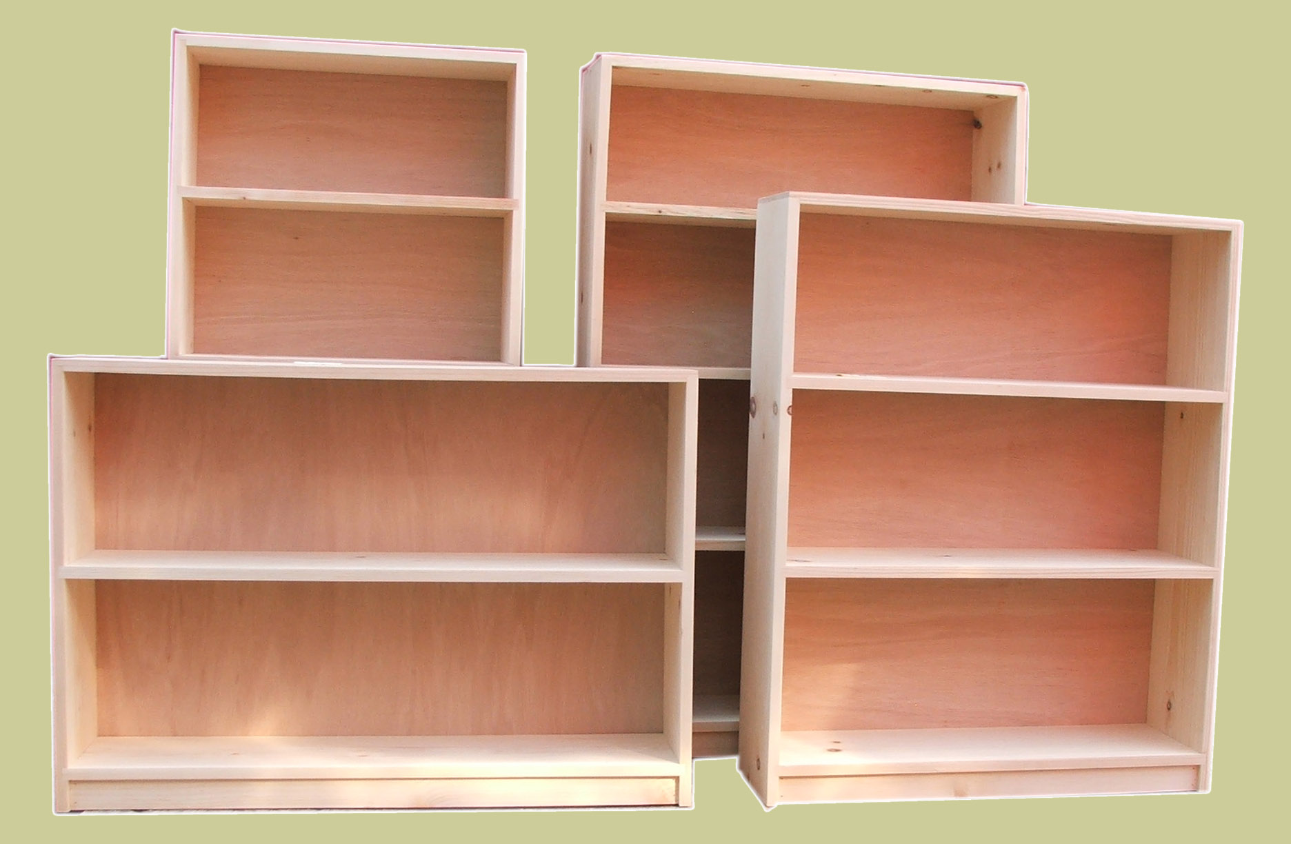 Wood Bookcases Unfinished Furniture